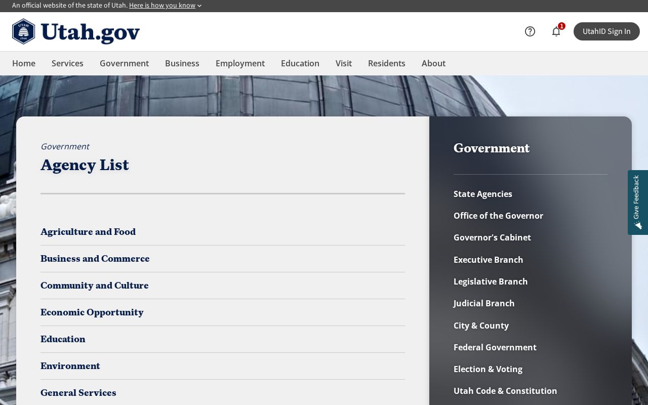 Midvale directory route through Utah agency contacts
