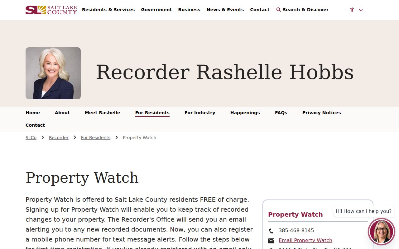 Midvale public records monitoring through free Salt Lake County Property Watch
