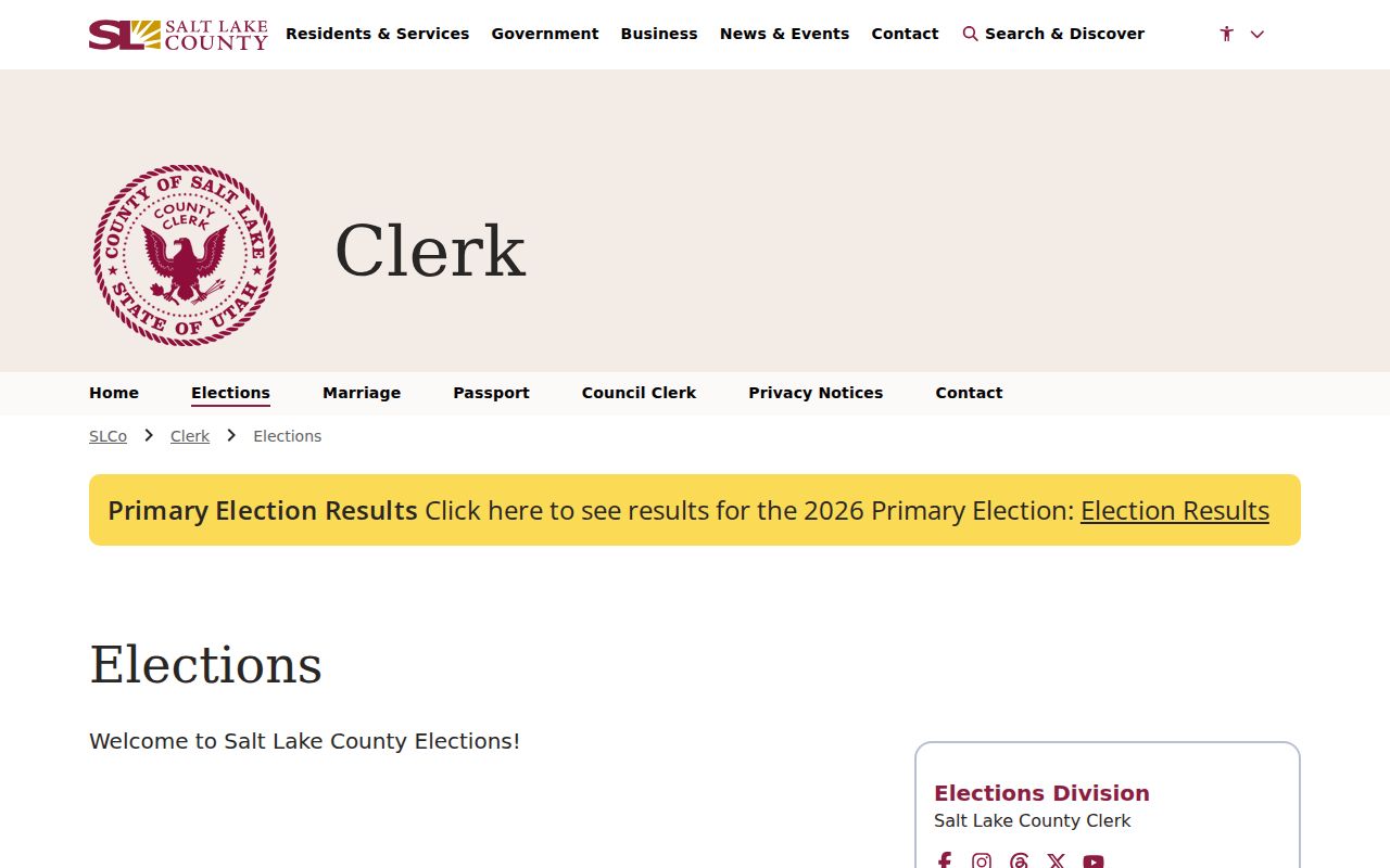 Midvale voter registration services from Salt Lake County Elections